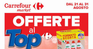 Volantino Carrefour Market fine agosto 2023